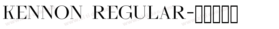 Kennon Regular字体转换